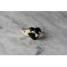 Sky Jewelry Серебряное кольцо с Черным Нефритом 925 проба *Сердце