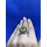Sky Jewelry Серебряное кольцо (позолота) с камнем цитрин (желтый) , перидот (зеленый)