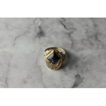 Sky Jewelry Серебряное кольцо  с камнем Содалит и Марказит