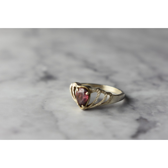 Sky Jewelry Серебряное кольцо с Рубеллитом