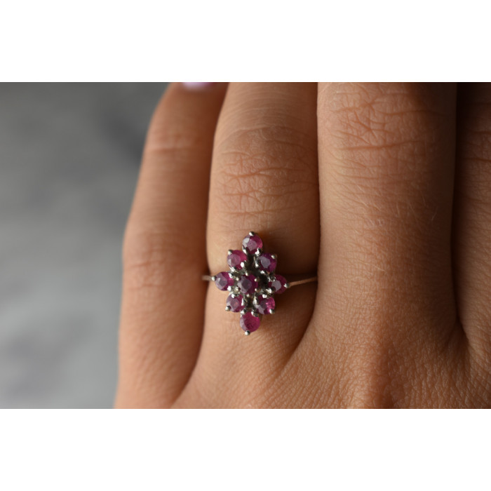 Sky Jewelry Серебряное кольцо 925 пробы с Розовым Топазом