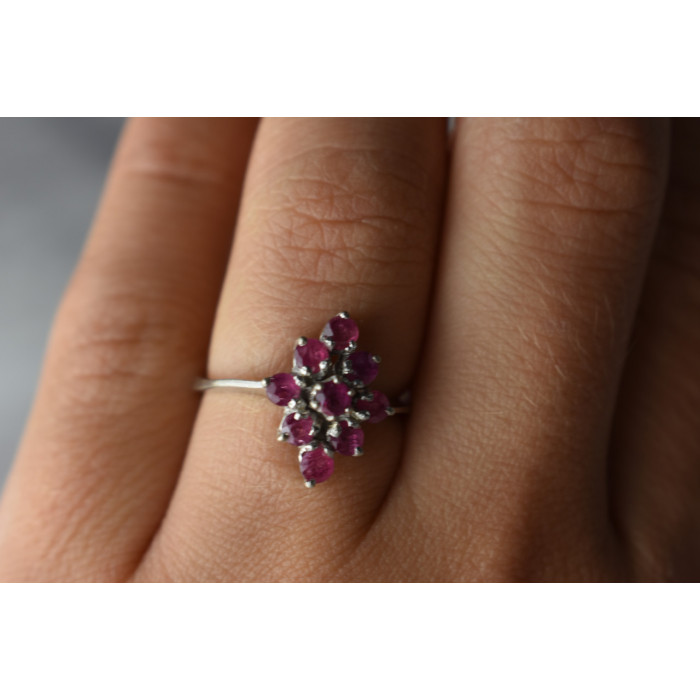 Sky Jewelry Серебряное кольцо 925 пробы с Розовым Топазом