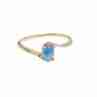 Sky Jewelry Золотое кольцо с камнем Звездчатый  Сапфир