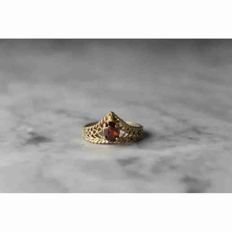 Sky Jewelry Серебряное кольцо 925 проба с Гранатом