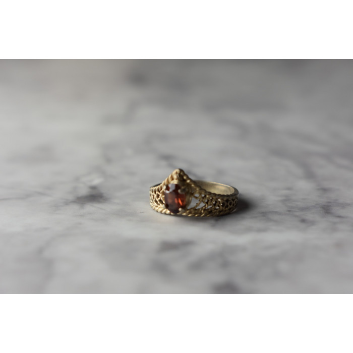 Sky Jewelry Серебряное кольцо 925 проба с Гранатом