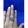 Sky Jewelry Серебряное кольцо с голубой шпинелью