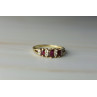Sky Jewelry Золотое кольцо с Рубинами и Бриллиантами 14К (585 проба)