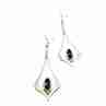 Sky Jewelry Серебряные серьги  с Аметистом 925 проба