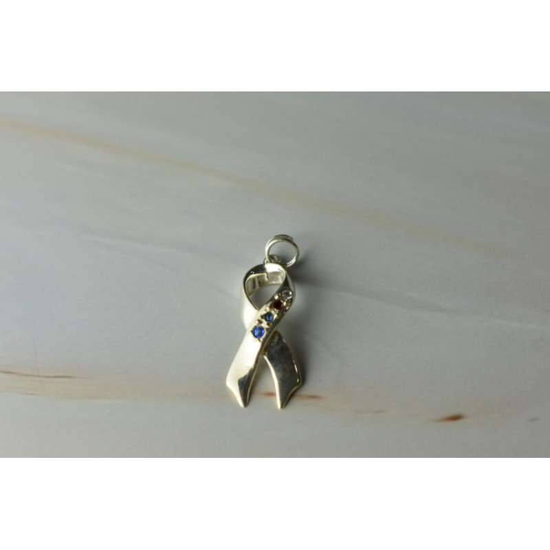 Sky Jewelry Кулон серебро 925 пробы с разноцветными фианитами