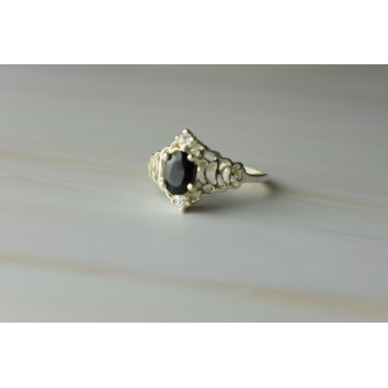 Sky Jewelry Серебряное кольцо 925 пробы со Шпинелью и фианитами