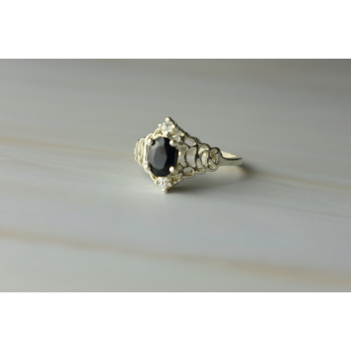 Sky Jewelry Серебряное кольцо 925 пробы со Шпинелью и фианитами