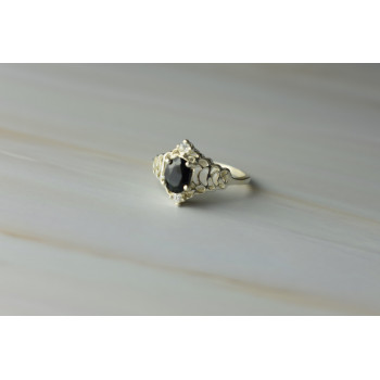 Sky Jewelry Серебряное кольцо 925 пробы со Шпинелью и фианитами