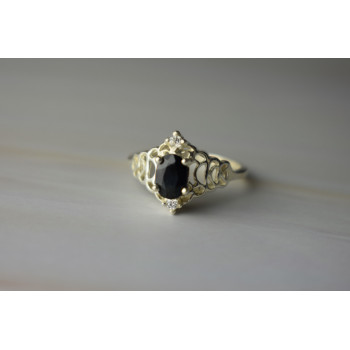 Sky Jewelry Серебряное кольцо 925 пробы со Шпинелью и фианитами