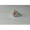 Sky Jewelry Ажурное Серебряное кольцо с Аметистом