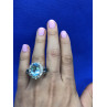 Sky Jewelry Серебряное кольцо с топазом