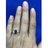 Sky Jewelry Серебряное кольцо с сапфиром