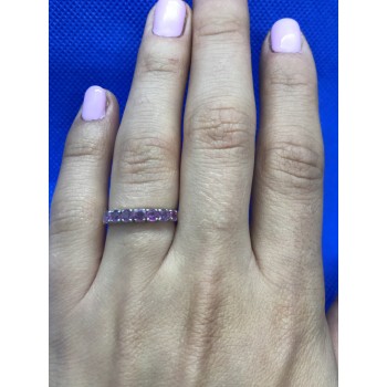 Sky Jewelry Серебряное кольцо с розовыми топазами