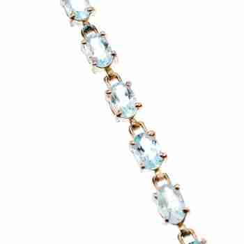Sky Jewelry Серебряный браслет с камнем Топаз  925 проба