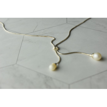 Sky Jewelry Серебряное ожерелье с жемчугом 925 проба