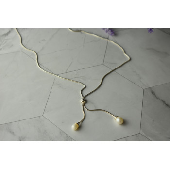 Sky Jewelry Серебряное ожерелье с жемчугом 925 проба