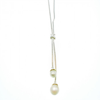 Sky Jewelry Серебряное ожерелье с жемчугом 925 проба