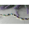 Sky Jewelry Серебряный браслет 925 пробы с разноцветными камнями Яшма