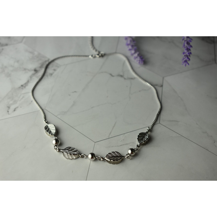 Sky Jewelry Серебряное ожерелье *Осенняя Листва*