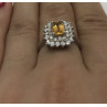 Sky Jewelry Серебряное кольцо с камнем цитрин