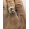 Sky Jewelry Серебряное кольцо с камнем цитрин