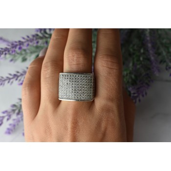 Sky Jewelry Серебро 925 пробы Кольцо с фианитами