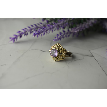 Sky Jewelry Серебряное кольцо с камнем Турмалин и Марказит