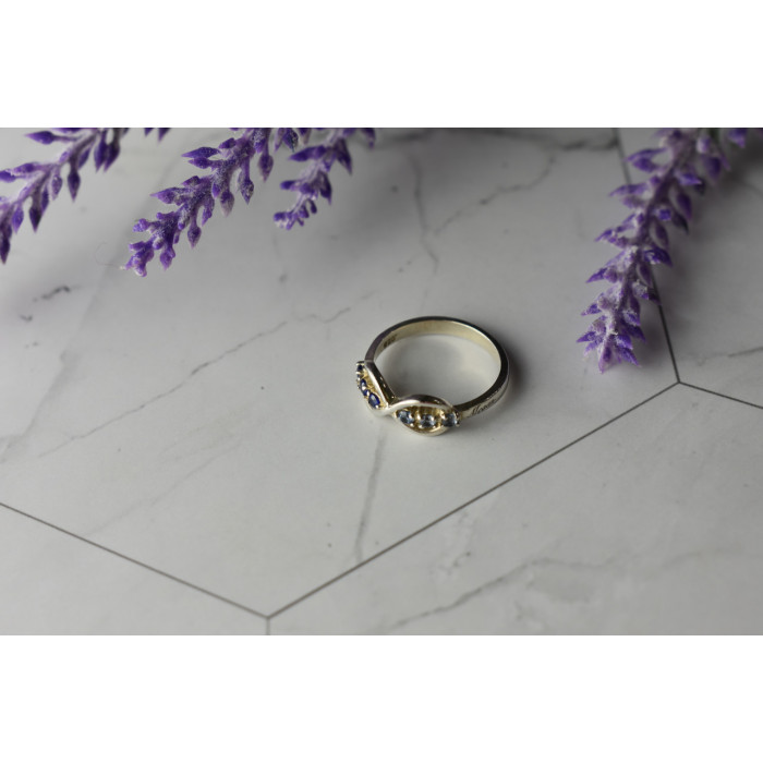 Sky Jewelry Серебряное кольцо 925 пробы с Турмалином и Шпинелью