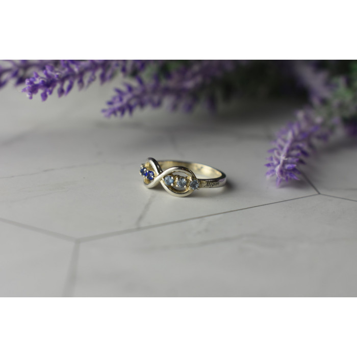 Sky Jewelry Серебряное кольцо 925 пробы с Турмалином и Шпинелью