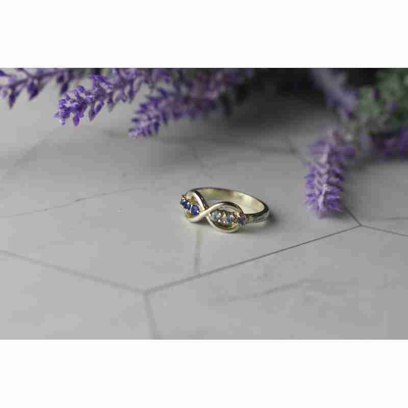 Sky Jewelry Серебряное кольцо 925 пробы с Турмалином и Шпинелью