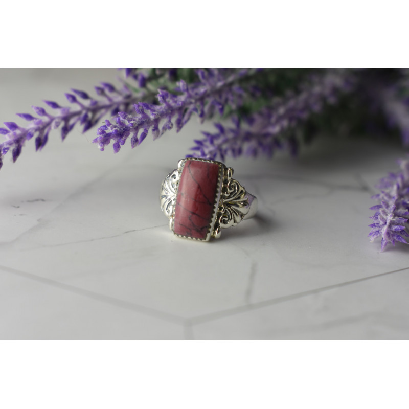 Sky Jewelry Серебряное кольцо 925 пробы с Яшмой