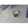 Sky Jewelry Серебряное кольцо 925 проба с розовой Шпинелью и Фианитами