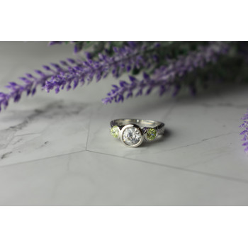 Sky Jewelry Серебряное Кольцо с  Фианитами 925 проба