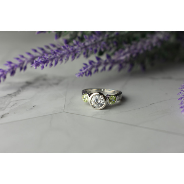 Sky Jewelry Серебряное Кольцо с  Фианитами 925 проба