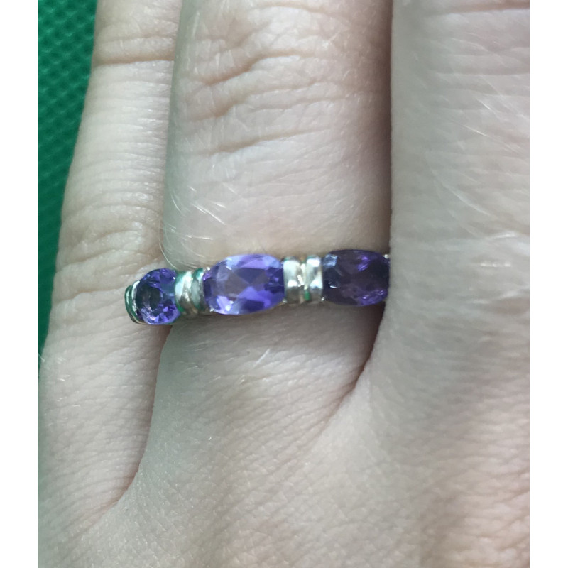 Sky Jewelry Серебряное кольцо с аметистом