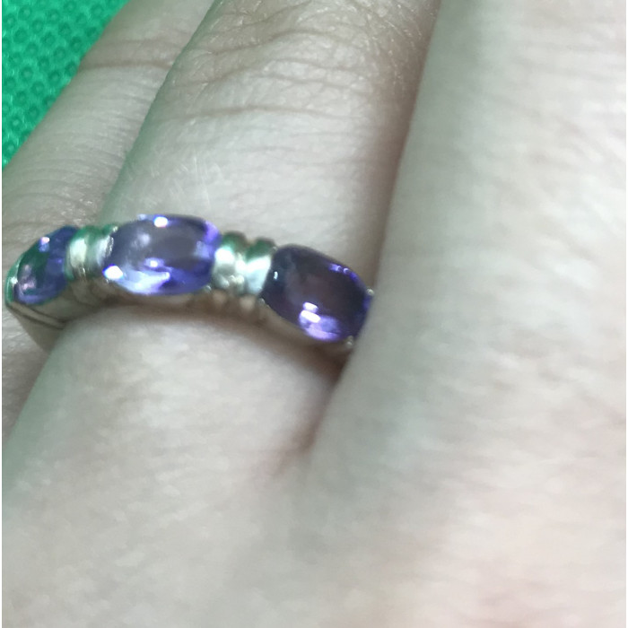 Sky Jewelry Серебряное кольцо с аметистом