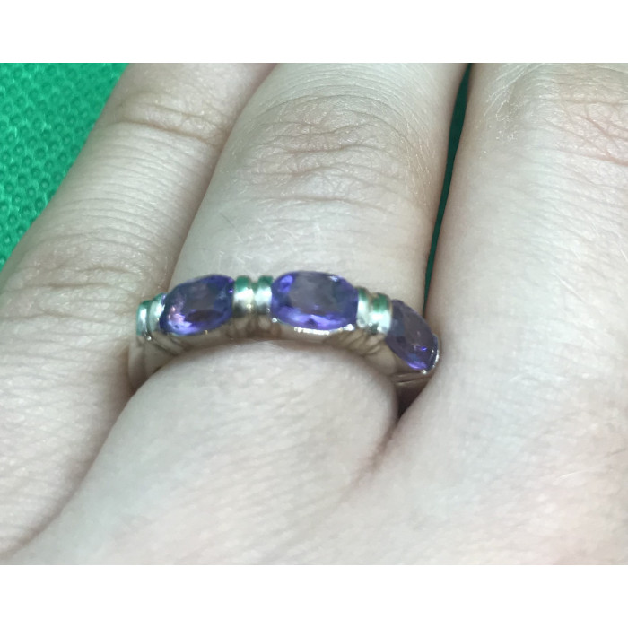 Sky Jewelry Серебряное кольцо с аметистом