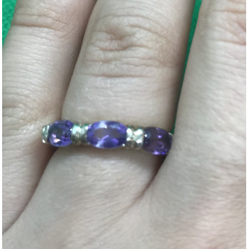 Sky Jewelry Серебряное кольцо с аметистом