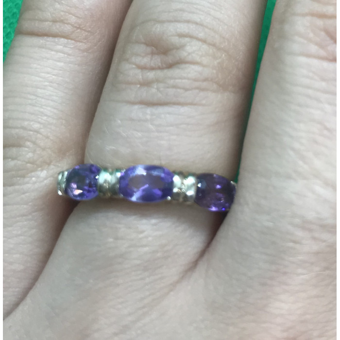 Sky Jewelry Серебряное кольцо с аметистом