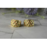 Sky Jewelry Золотые серьги 14К (585 проба) с разноцветными вставками из Эмали