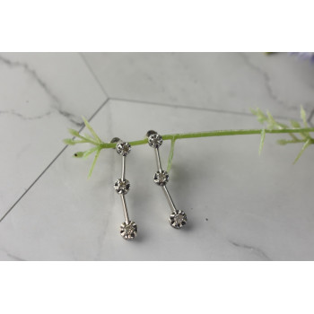 Sky Jewelry Золотые серьги 10К (417 проба)  с  Бриллиантами