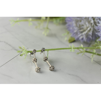 Sky Jewelry Золотые серьги 10К (417 проба)  с  Бриллиантами