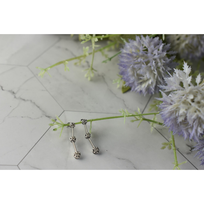 Sky Jewelry Золотые серьги 10К (417 проба)  с  Бриллиантами