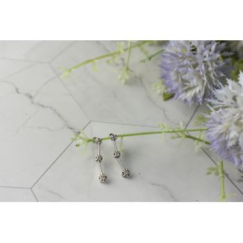 Sky Jewelry Золотые серьги 10К (417 проба)  с  Бриллиантами