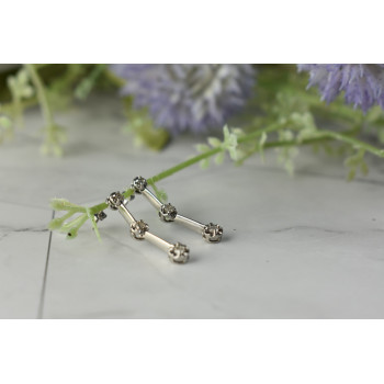 Sky Jewelry Золотые серьги 10К (417 проба)  с  Бриллиантами