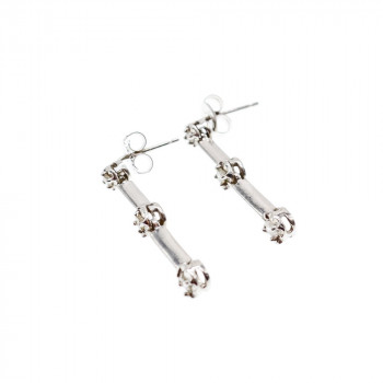 Sky Jewelry Золотые серьги 10К (417 проба)  с  Бриллиантами